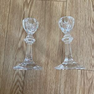 Pair of Villeroy & Boch Crystal  Candle Holders Glassware